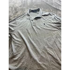 Polo Ralph Lauren Polo Shirt Mens Long‎ Sleeve 2XLT Gray